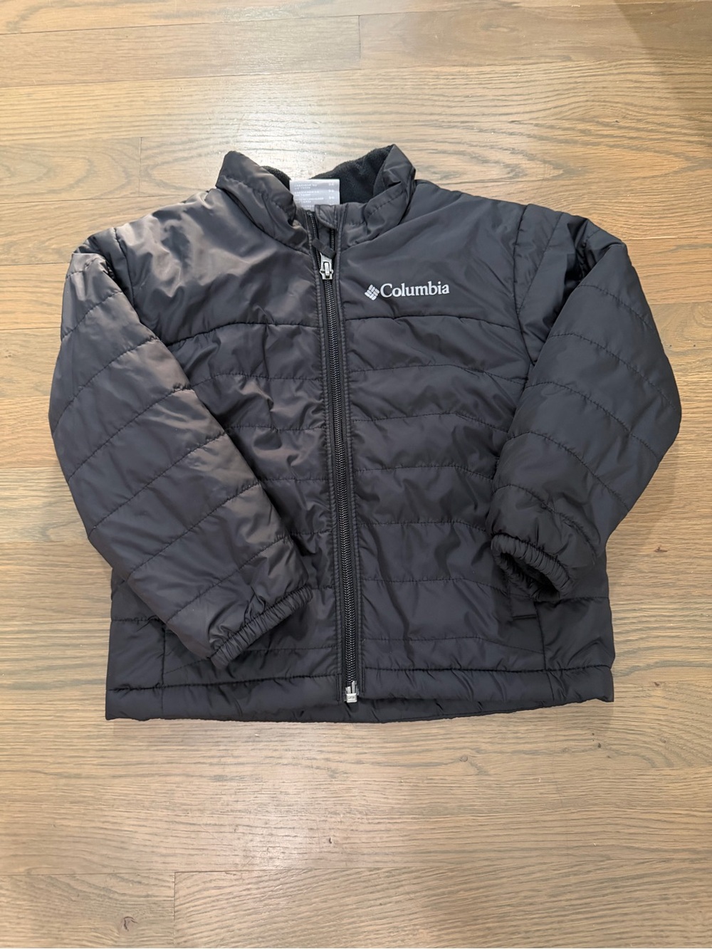 USED Columbia Kids Black Puffer Jacket size 4T